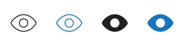 Web uygulaması ui için göz simgesi doğrusal vektör işareti ya da sembol