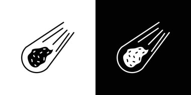 aerolit simgesi doğrusal logo işareti web için siyah beyaz olarak belirlendi