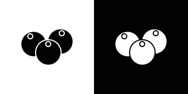 Nance simgesi doğrusal logo işareti web için siyah beyaz olarak belirlendi