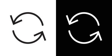 Simge siyah çizgi sanat vektörünü siyah beyaz taslak koleksiyon işareti ile tazele