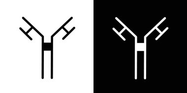 Antikor simgesi vektör logosu koleksiyonu ya da paket grubu