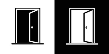 Giriş kapısı simgesi vektör logosu koleksiyonu veya paket grubu