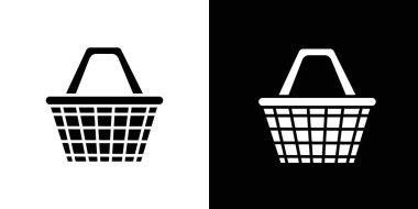 Alışveriş sepeti simgesi vektör logosu koleksiyonu ya da paket grubu