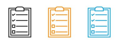 Web uygulaması ui için listedeki simge vektör logosu koleksiyonunu kontrol et