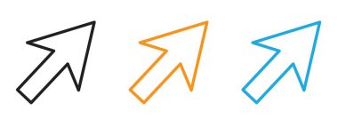 Web uygulaması ui için imleç simgesi vektör logosu koleksiyonu