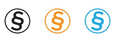 Web uygulaması ui için paragraf simgesi vektör logosu koleksiyonu