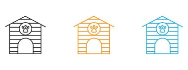 Pet House simge vektör logosu web uygulaması ui için koleksiyon