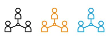 Web uygulaması için hissedarlar simgesi vektör logosu koleksiyonu