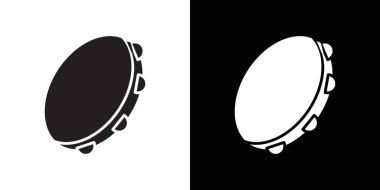 Tef simgesi Siyah çizgi sanat vektörü siyah beyaz çizgi koleksiyon işareti