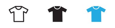 T-shirt Simge vektör çizgisi logosu veya sembol koleksiyon özet biçimi