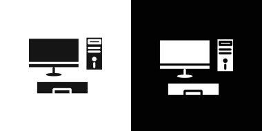 Bilgisayar simgesi vektör logosu koleksiyonu veya paket grubu