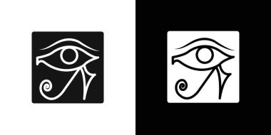 Horus Mısır 'ın Gözü İlah simgesi vektör logosu koleksiyon ya da paket grubu