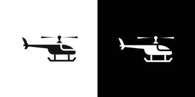 Helikopter simgesi vektör logosu koleksiyonu ya da paket grubu