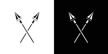 Mızrak simgesi vektör logosu koleksiyonu veya paket grubu