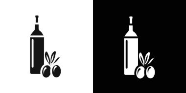 Zeytin yağı ikonu vektör logosu koleksiyonu ya da paket grubu