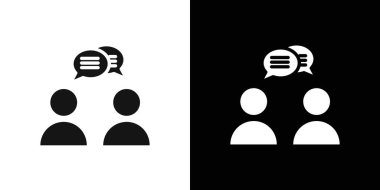 Kişinin iletişim simgesi vektör logosu koleksiyonu ya da paket grubu