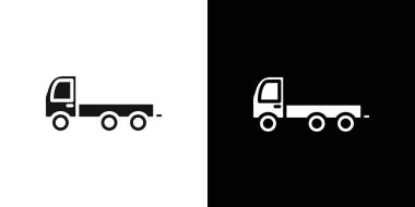 Kamyonet simgesi vektör logo kümesi koleksiyonu ya da paket grubu