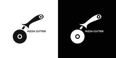 Pizza Cuttier simge vektör logosu koleksiyonu veya paket grubu