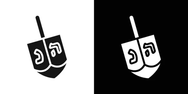 dreidel simge vektör logosu koleksiyon ya da paket grubu