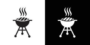 BBQ simge vektör logosu koleksiyonu veya paket grubu