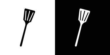 Spatula simgesi vektör logo kümesi koleksiyonu veya paket grubu pişiriliyor