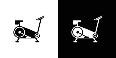 Eliptik bisiklet simgesi vektör logo kümesi koleksiyonu ya da paket grubu