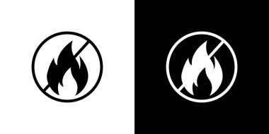 Ateş simgesi vektör logosu koleksiyonu ya da paket grubu yok