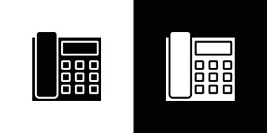 eski telefon simgesi vektör logosu koleksiyonu ya da paket grubu