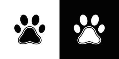 Paw simge vektör logosu koleksiyonu veya paket grubu