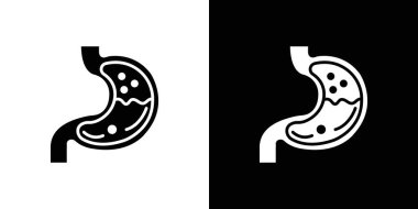 Mide simgesi vektör logosu koleksiyonu ya da paket grubu