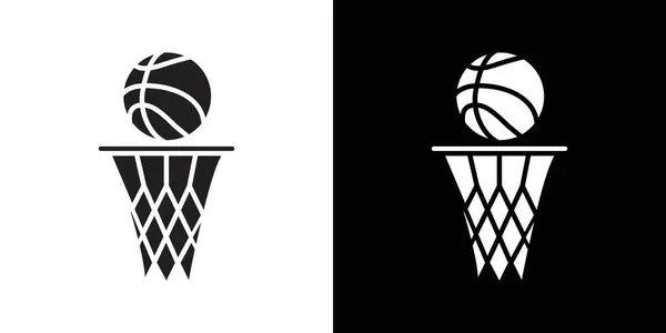 Basketbol ikonu vektör logosu koleksiyonu veya paket grubu
