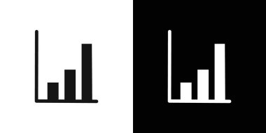 Çizelge simgesi doğrusal vektör grafik işareti veya web uygulaması ui için sembol