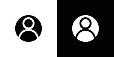 profil fotoğraf simgesi ince çizgi ana hatları ve doğrusal vektör işareti ile ayarlandı