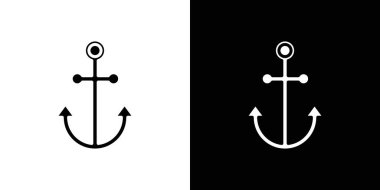 Anchor simgesi Düz İnce Çizgi Çizgisi Çizim Sanatı Çizgisi