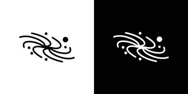 Galaksi simgesi Düz İnce Çizgi Çizgisi Çizim Sanatı Çizgisi