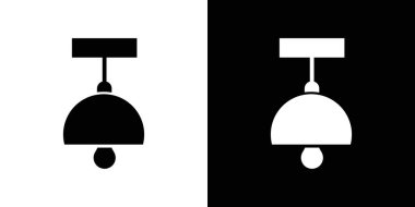 tavan spotlight simgesi vektör çizgisi logosu veya sembol koleksiyon özet biçimi