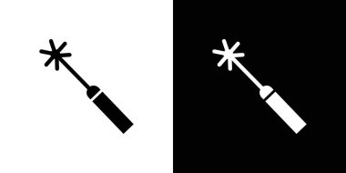 Lazer ikon vektör çizgisi logosu veya sembol koleksiyon özet biçimi