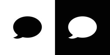 Konuşma Kabarcık simgesi vektör çizgisi logosu veya sembol koleksiyon özet biçimini ayarla