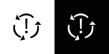 Eşzamanlama hatası ikon vektör çizgisi logo işareti veya sembol koleksiyon özet biçimi