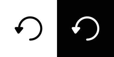 Oku geri al simge vektör çizgisi logo işareti veya sembol koleksiyon özet biçimi