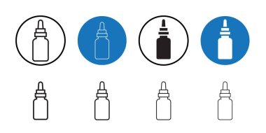 Yağ damlası şişe simgesi Siyah çizgi sanat vektörü siyah beyaz ana hat koleksiyon işareti