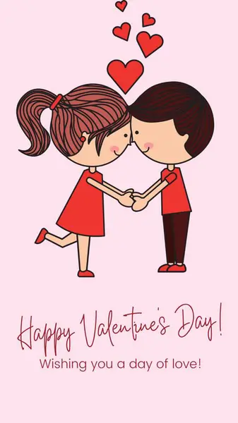 Happy Valentine Day Card Design — Stock Photo, Image