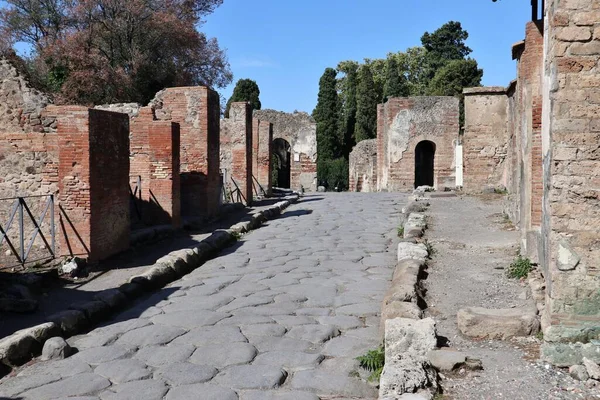 Pompeii Campania Talya Ekim 2021 Pompeii Arkeoloji Parkı Ndaki Delle — Stok fotoğraf