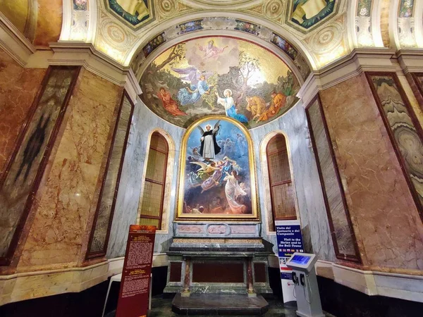 Pompeje Kampánie Itálie Října 2021 Boční Kaple Století Svatyně Panny — Stock fotografie
