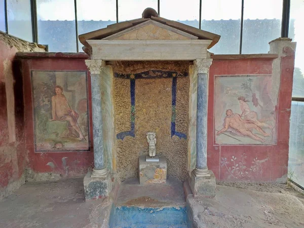 Pompeii Campania Ιταλία Οκτωβρίου 2021 Οικία Ottavio Quartione Μεταξύ Castricio — Φωτογραφία Αρχείου