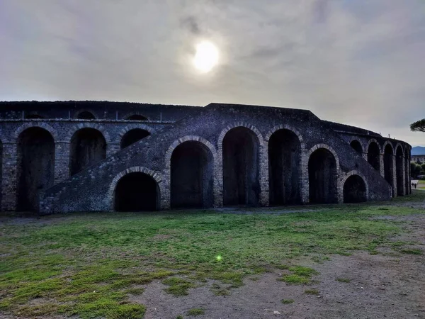Pompeya Campania Italia Octubre 2021 Anfiteatro Romano Entre Castricio Piazzale — Foto de Stock