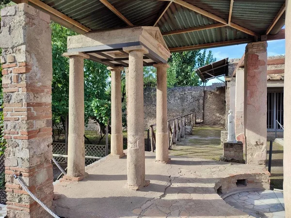 Pompei Campania Ottobre 2021 Casa Ottavio Quartione Tra Castricio Dell — Foto Stock