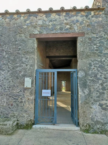 Pompeje Kampánie Itálie Října 2021 Dům Lodi Europa Castricio Archeologickém — Stock fotografie