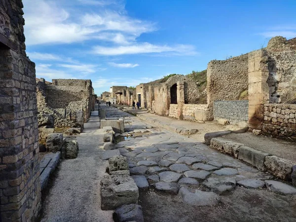 Pompeii Campania Italy October 2021 Dell Abbondanza Pompeii Archaeological Park — Stock Photo, Image