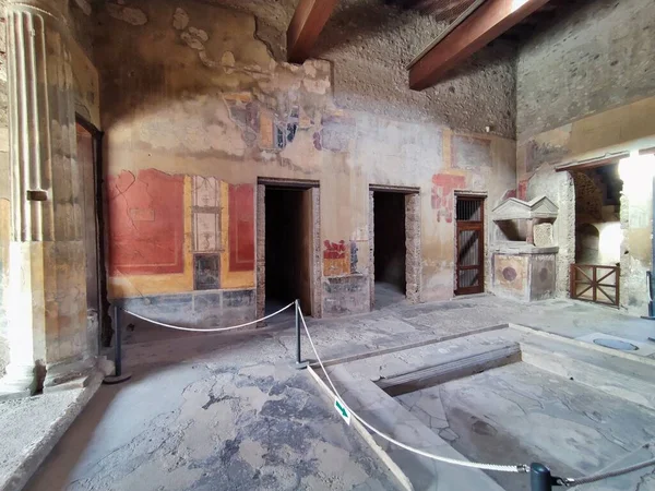 Pompeji Kampanien Italien Oktober 2021 Casa Del Menandro Vicolo Paquius — Stockfoto